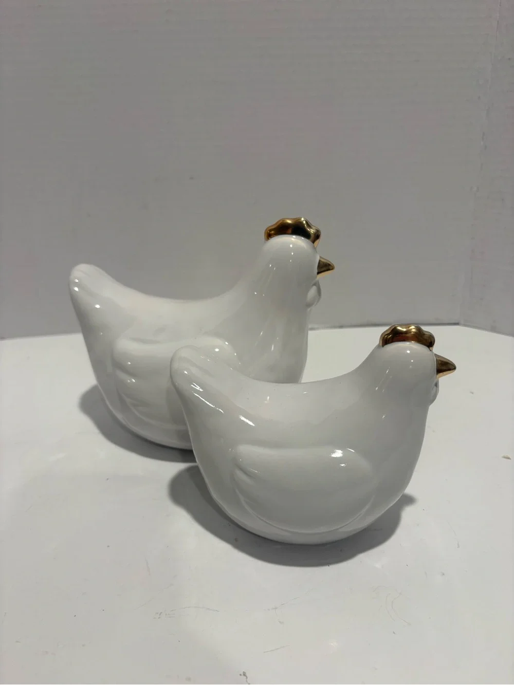 Ceramic Hens x2